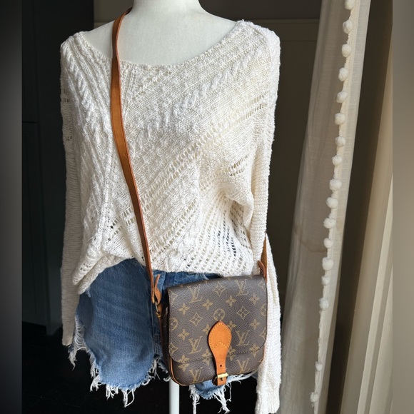 Louis Vuitton Cartouchiere PM Small Vintage Monogram Crossbody Bag Purse - Picture 2 of 15